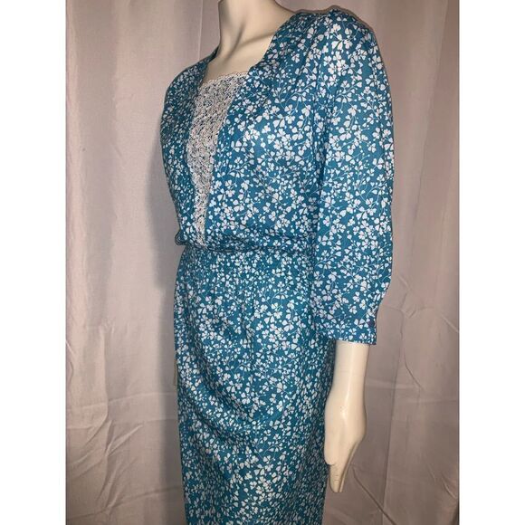 Vintage Cottagecore Floral Lace Trim Dress XXL - Picture 6 of 13
